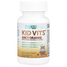 NOW Foods, Kids, Kid Vits™, соковитий апельсин, 60 жувальних таблеток